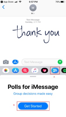 Polls for iMessage Get Started