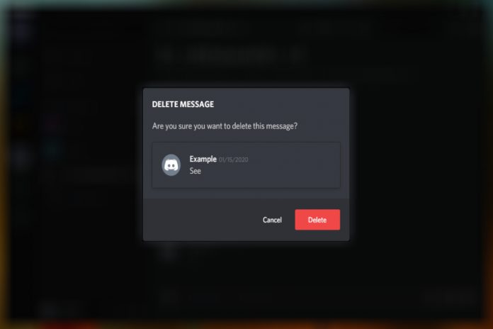 delete messages on discord