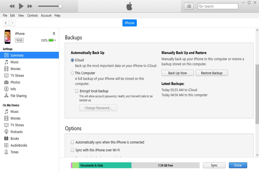 how to backup iphone to icloud on windows