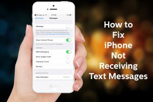 not seeing text message forwarding on iphone