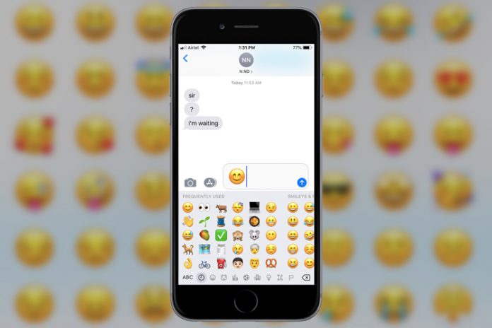 emoji on iPhone
