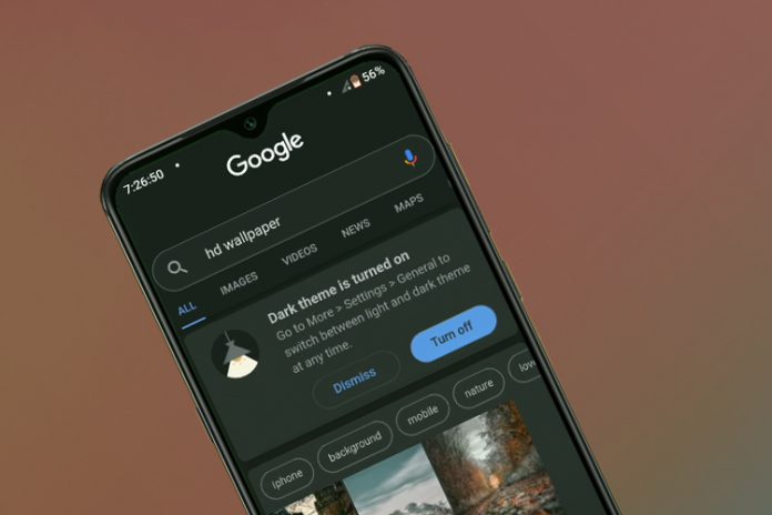 Dark Mode for Search App