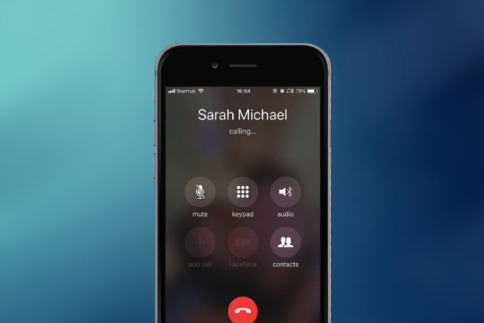 call failed on iPhone