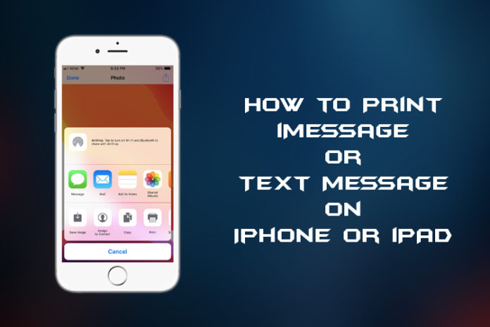 print iMessage