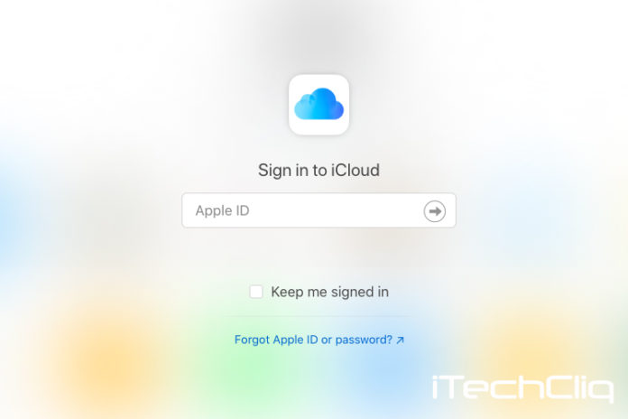 sign in iCloud email account
