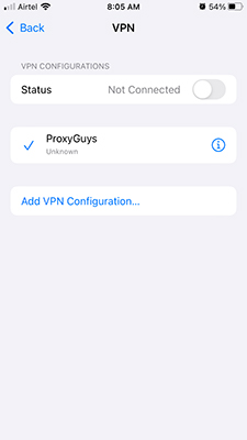 Add VPN Configuration