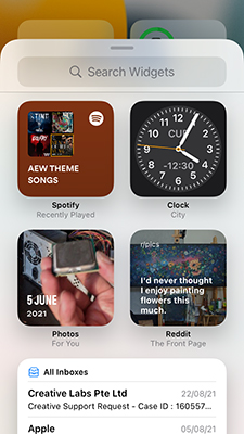 iOS 15 Widgets