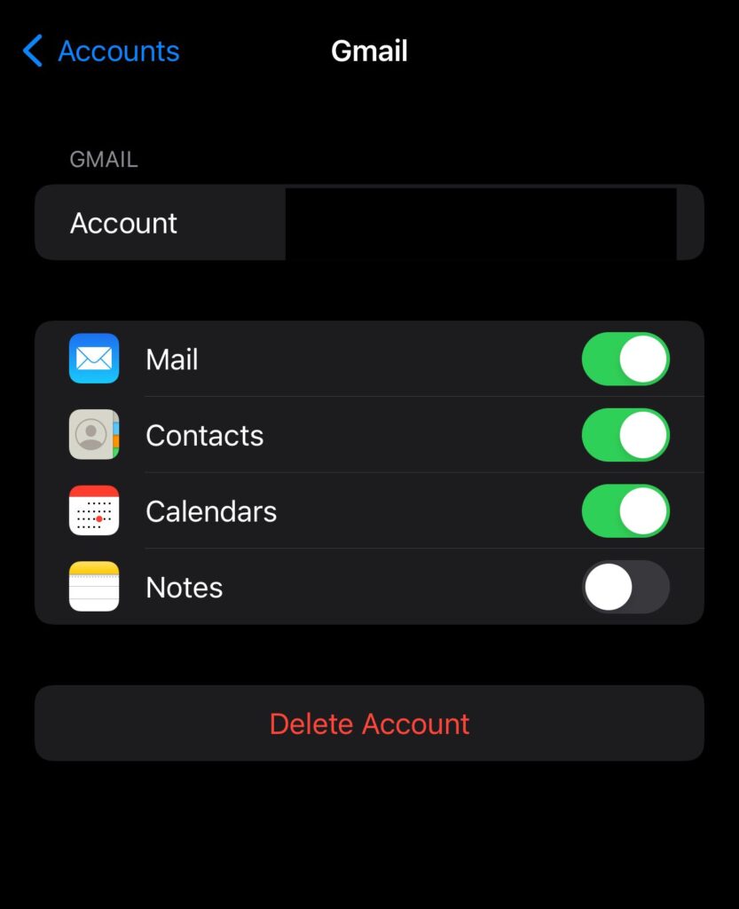 contacts not syncing